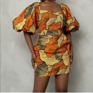 OFUURE Puff Sleeve Mini Dress